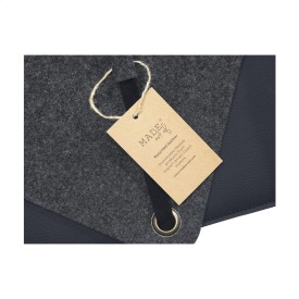 Recycled Felt & Apple Leather Laptop Sleeve 15 inch