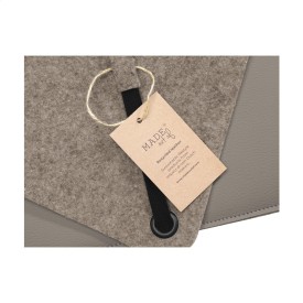 Recycled Felt & Apple Leather Laptop Sleeve 15 inch