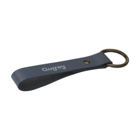 Recycled Leather Keyring sleutelhanger-Donkerblauw