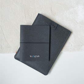 Recycled Laptop Sleeve 14 inch - gerecycled leder