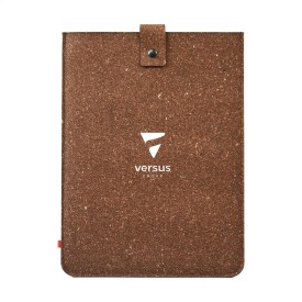 Recycled Leather Laptop Sleeve 16"-Bruin