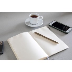 Balpen - gerecycled papier - blauwe inkt - met dop
