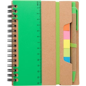 Recycled papieren notitieboek Angela-Lichtgroen