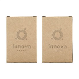 Speelkaartenset - gerecycled kraftpapier - 2 sets - verpakt in houten kistje