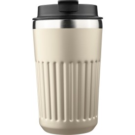 Recycled roestvrijstalen thermosbeker (400 ml) Chiara-Beige