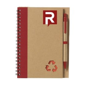 RecycleNote-L notitieboek-Rood