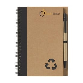 RecycleNote-L notitieboek-Zwart