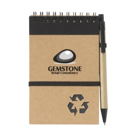 RecycleNote-M notitieboek-Zwart