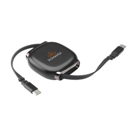Reelio Retractable RCS R-ABS Charging Cable-Zwart