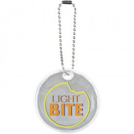 Reflecterende hanger rond medium-Wit