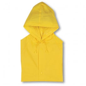 Regenjas met capuchon-Geel-Zonder opdruk