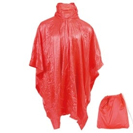Montello regenjas - 127x100 cm - PVC - met knoopsluiting - met tasje