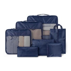 Reisorganizerset Packio | Gerecycled | 7 st.-Blauw