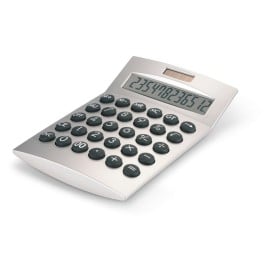 Dual power rekenmachine - kunststof - 12-cijfer display
