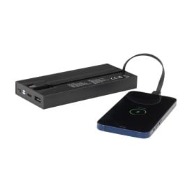 Rely powerbank - 10.000mAh - recycled alu - geïntegreerde kabels