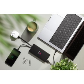 Rely powerbank - 10.000mAh - recycled alu - geïntegreerde kabels