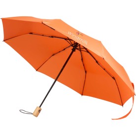 Renee 23” opvouwbare paraplu met automatische open- en sluitfunctie-Oranje