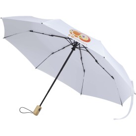 Renee 23” opvouwbare paraplu met automatische open- en sluitfunctie-Wit