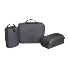 Renew AWARE™ rPET 3 delige Packing Cube Set-Zwart