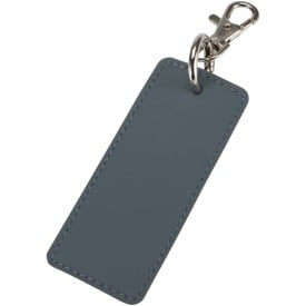 Resi Plus GRS gerecyclede rechthoekige bedelsleutelhanger-Hale blauw