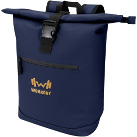 Resi Plus rolltop rugzak 18L - gerecycled PU/rPET - 15 inch - waterbestendig-Marineblauw