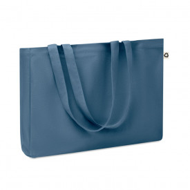 Respect coloured gerecyclede tas 280 gr/m²-Blauw