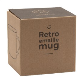 Retro mok 350ml - metaal - gekleurd