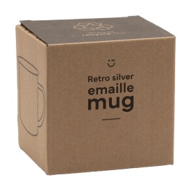 Retro Silver Emaille Mug mok