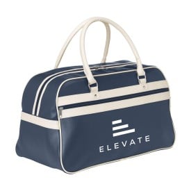 RetroSport sporttas-Beige/blauw