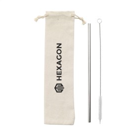ECO RVS Straw Set metalen rietje