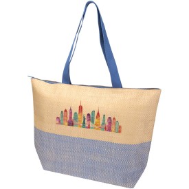 Rhythm stro-tassen, grote draagtas met ritssluiting, 21 liter-Oceaanblauw