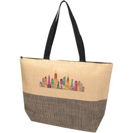 Rhythm stro-tassen, grote draagtas met ritssluiting, 21 liter-Zwart