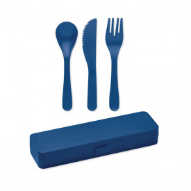 Rigata bestekset in PP-Blauw