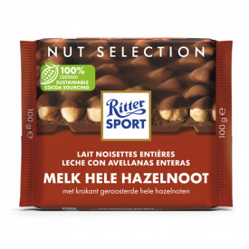 Rittersport in blik-Melk hele hazelnoot