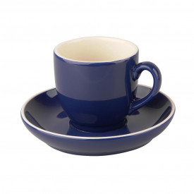 Robusta koffiekopje + schotel 14 cl-Blauw