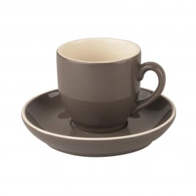 Robusta koffiekopje en schotel 140ml - porselein - gekleurd