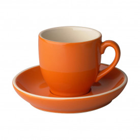 Robusta koffiekopje + schotel 14 cl-Oranje