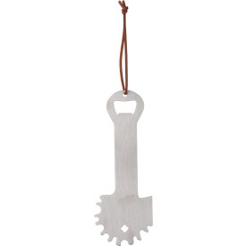 Barbecuereiniger - RVS - met flesopener - ophangkoord