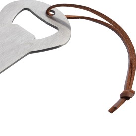 Barbecuereiniger - RVS - met flesopener - ophangkoord