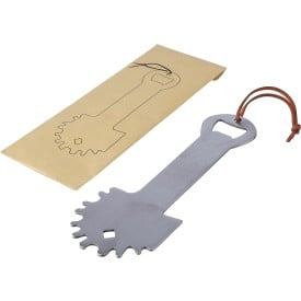 Barbecuereiniger - RVS - met flesopener - ophangkoord