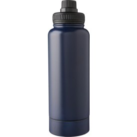 Roestvrijstalen dubbelwandige 1000 ml drinkfles Nathaniel-Blauw