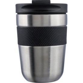 Roestvrijstalen dubbelwandige drinkbeker 300 ml Keith-Zwart/zilver