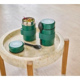 Niko lunchpot 460ml - RVS - dubbelwandig - inclusief lepel