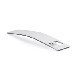 Barry flesopener - RVS - 16.5x3.6 cm - mat zilver
