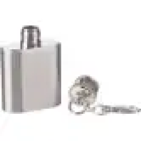 Julia heupfles 30 ml - RVS - schroefdop met karabijnhaak