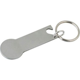 Roestvrijstalen sleutelhanger-Zilver