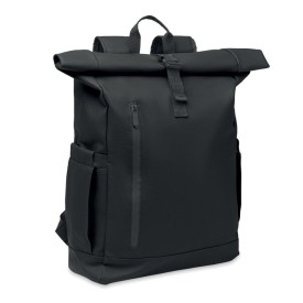 Rolltop laptop rugzak 600D-Zwart