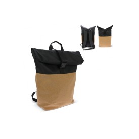 Rolltop rugzak -18L - kurk & R-PET - met sluiting