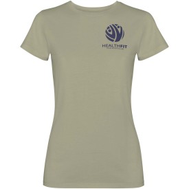 Roly dames T-shirt korte mouwen - katoen / polyester 280 g/m² - zuurwas-effect-Khaki
