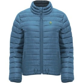Roly Finland jack - dames - polyester - 290 g/m2 - geïsoleerd - inclusief opbergtas-Stormblauw